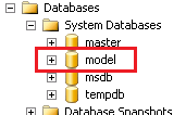 База model в Object Explorer